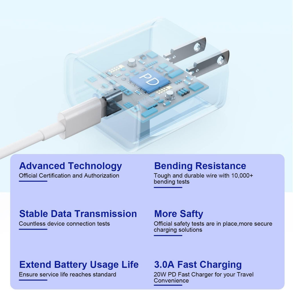 10FT Lightning Fast Charger Trio