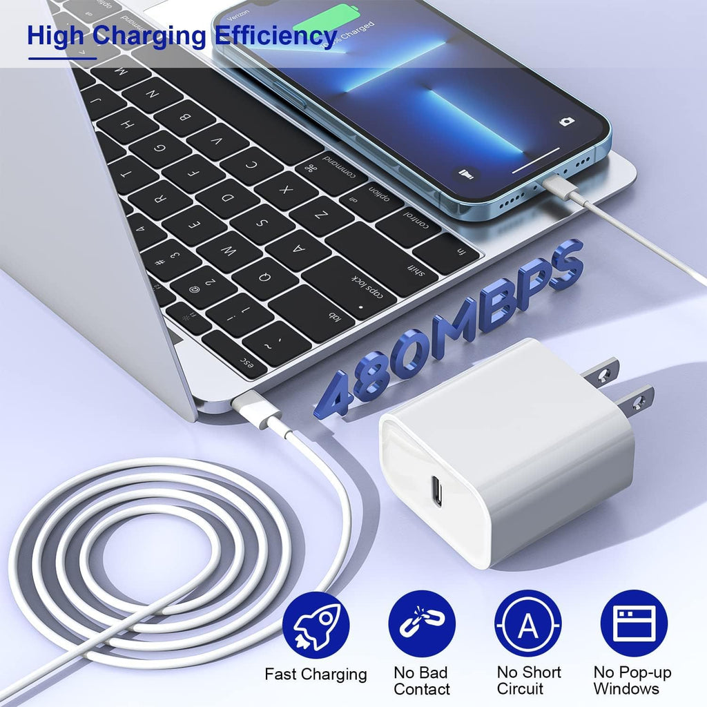 10FT Lightning Fast Charger Trio
